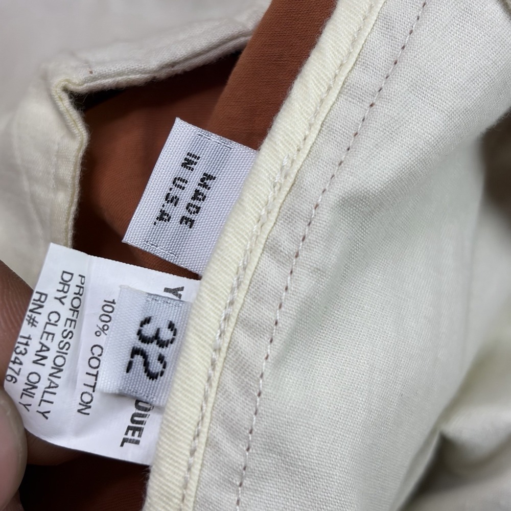 YIGAL AZROUEL Menswear Chino Dress Shorts Mens Size 32 Orange - Picture 6 of 12